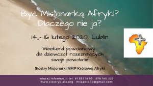 Być Misjonarką Afryki… Czemu nie ja?