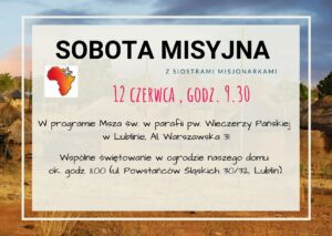 Sobota misyjna 12 czerwca 2021r.