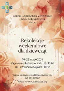 Rekolekcje weekendowe dla dziewcząt 20-22 Luty